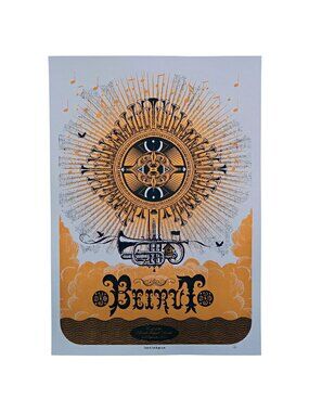 2011 Beirut End of the Road Festival Screenprint, Limited Ed 69/100, Nick Rhodes
